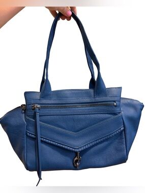 NWOT‎ Botkier Trigger leather satchel. Royal blue. 100% leather.